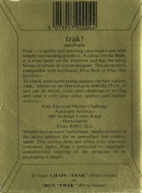 Frak v0.2 (1986)(Aardvark Software)[a] box cover back